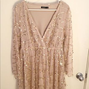🚫SOLD🚫 Gold Fringed Sequin Dress